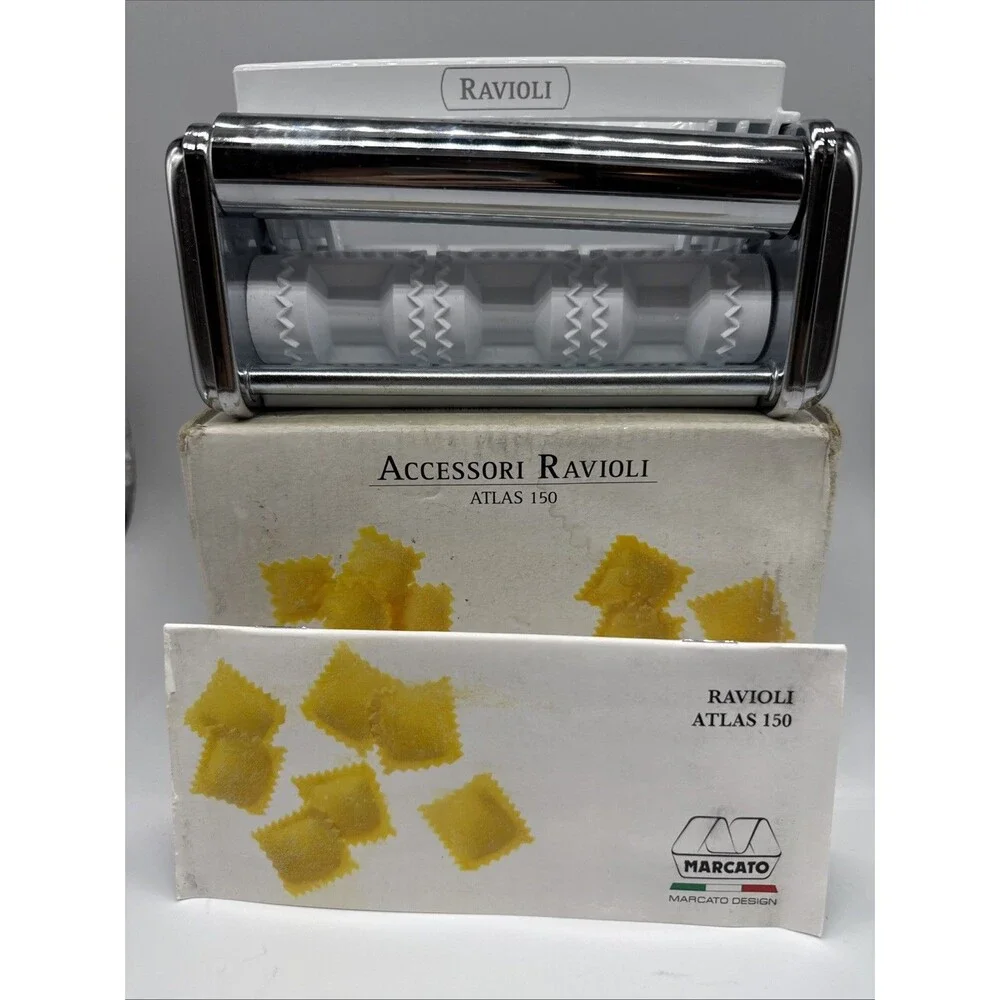 Marcato Ravioli Attachment for Atlas 150 Pasta Machine Silver
